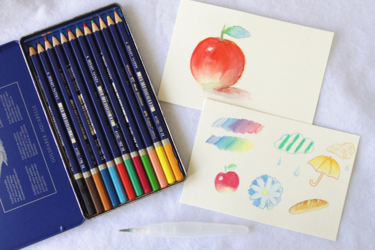 水彩色鉛筆の基本的な使い方を６つ紹介します 画材大好き くうこのイラスト帳