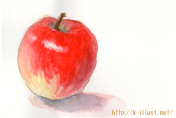 初心者でも透明水彩でりんごをそれっぽく描くコツ |